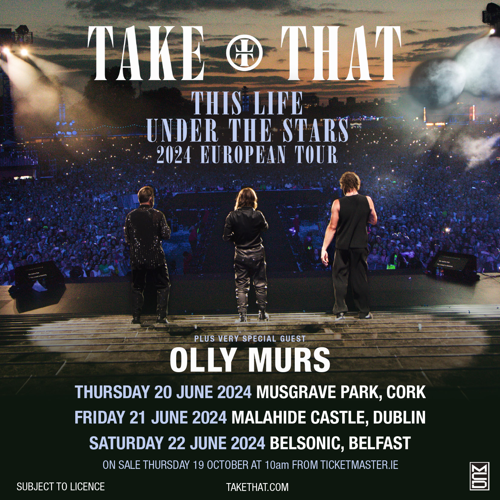 TAKE THAT ARE BACK - MASSIVE LIVE OUTDOOR TOUR SET FOR SUMMER 2024 - Cork, Dublin & Belfast