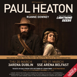 PAUL HEATON TO HEADLINE SHOW AT 3ARENA DUBLIN ON 20TH MARCH 2025