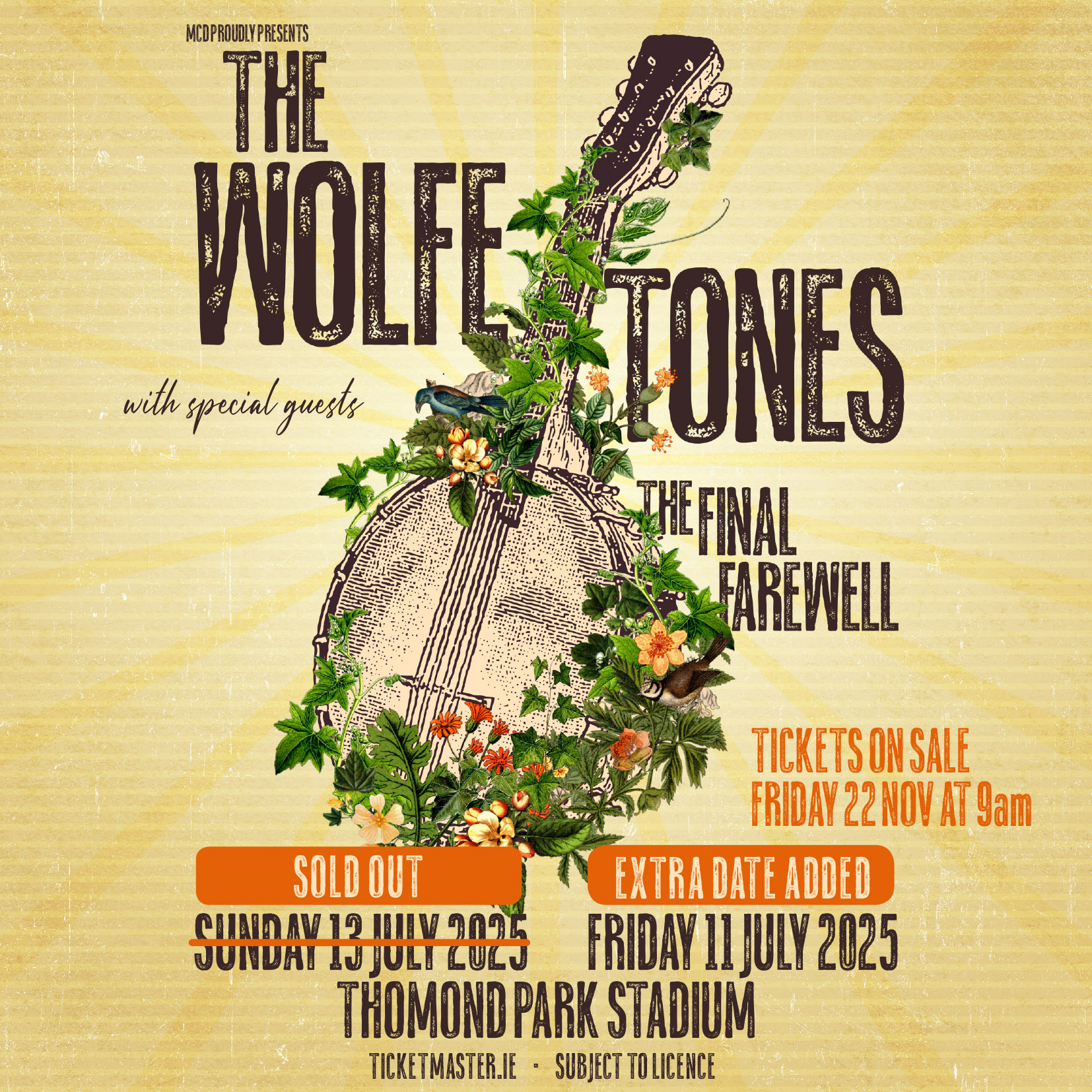 The Wolfe Tones SECOND DATE ANNOUNCED for Thomond Park Stadium, Limerick