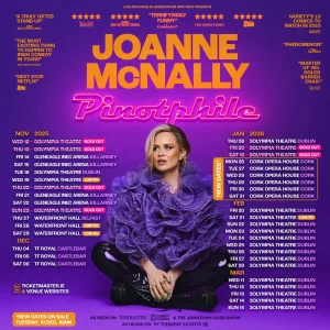 JOANNE MCNALLY ANNOUNCES HOTLY ANTICIPATED NEW STANDUP SHOW - ‘PINOTPHILE’ -    CORK DATES NOW ADDED!